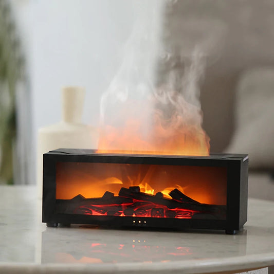 Creative Fireplace Air Humidifier Waterless Oil Diffuser