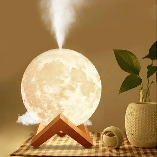 Humidifier Aromatizer Luminaire Lampshade Full Moon 3D